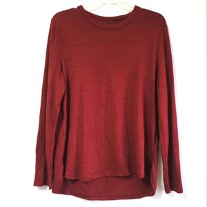 Banana Republic Luxespun Red Pullover Sweater Size Large